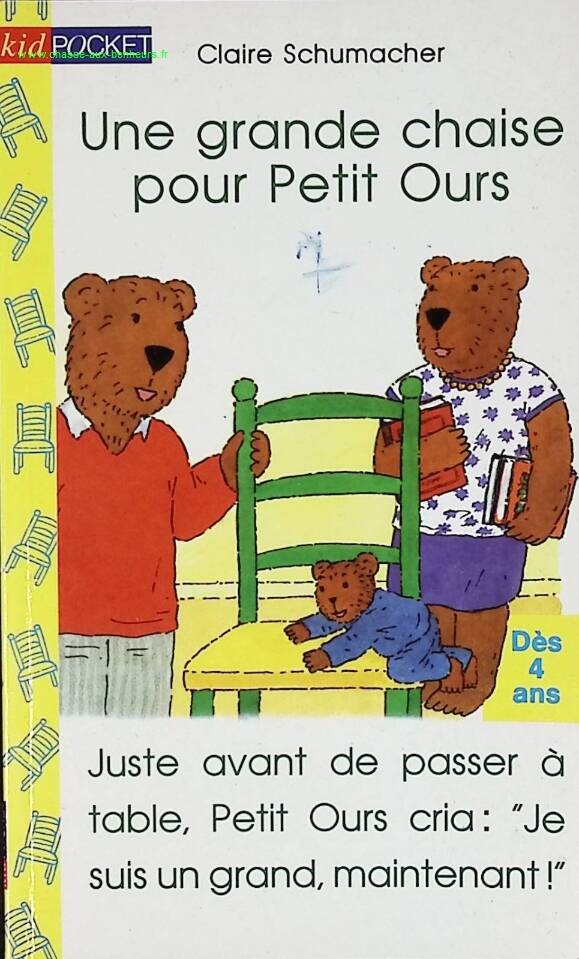 Une grande chaise pour Petit Ours - Claire Schumacher - livre