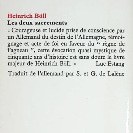 Die zwei Sakramente - Heinrich Böll - Buch