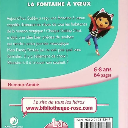 Gabby et la maison magique la fontaine à voeux - Bibliothèque Rose - Dream Works - livre