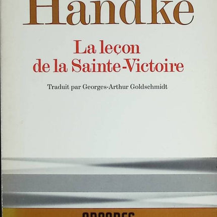 Die Lektion von Sainte-Victoire – Peter Handke – Buch