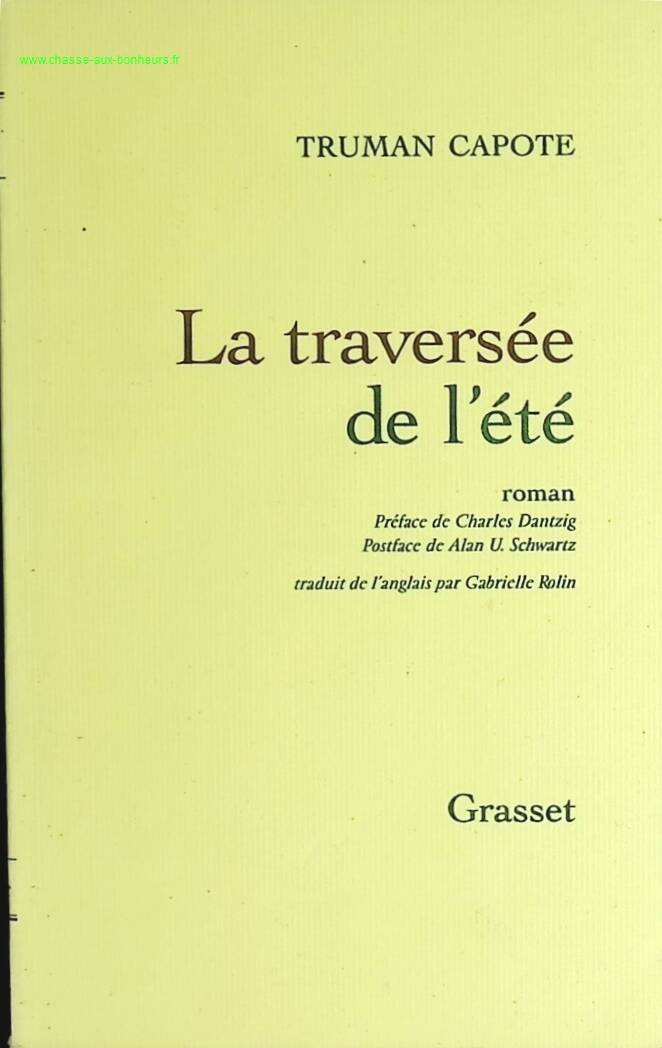 Summer Crossing - Truman Capote - book