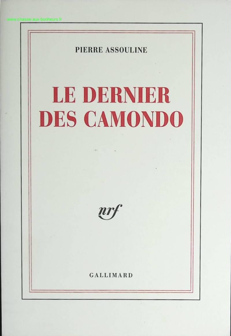 The Last of the Camondos - Pierre Assouline - book