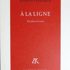 À la ligne - Feuillets d'usine - Joseph Ponthus - livre