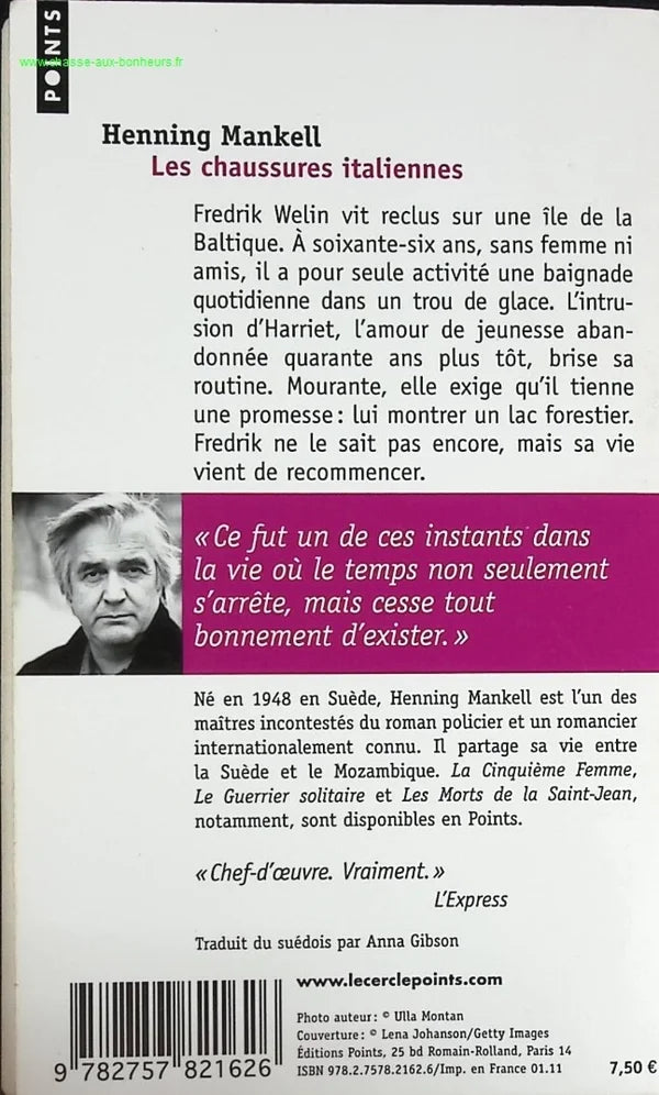 Italian Shoes - Henning Mankell - book