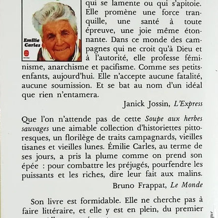 A Wild Herb Soup - Emilie Carles - book