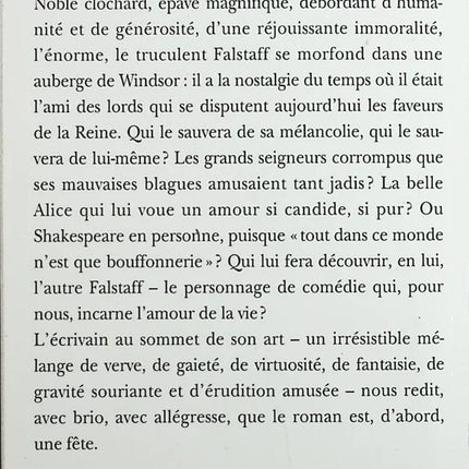 The Other Falstaff - Jack-Alain Léger - book