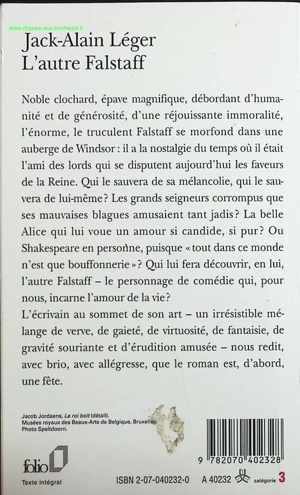 The Other Falstaff - Jack-Alain Léger - book