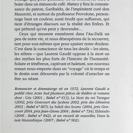 La Porte des enfers - Laurent Gaudé - Livre