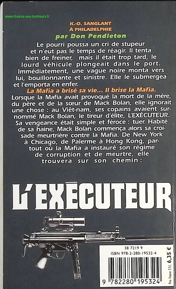 Bloody KO in Philadelphia - The Executioner Gérard De Villers - Don Pendleton - Book