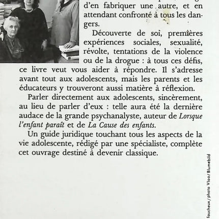 Paroles pour adolescents Le complexe du homard - Françoise Dolto, Catherine Dolto-Tolitch - livre