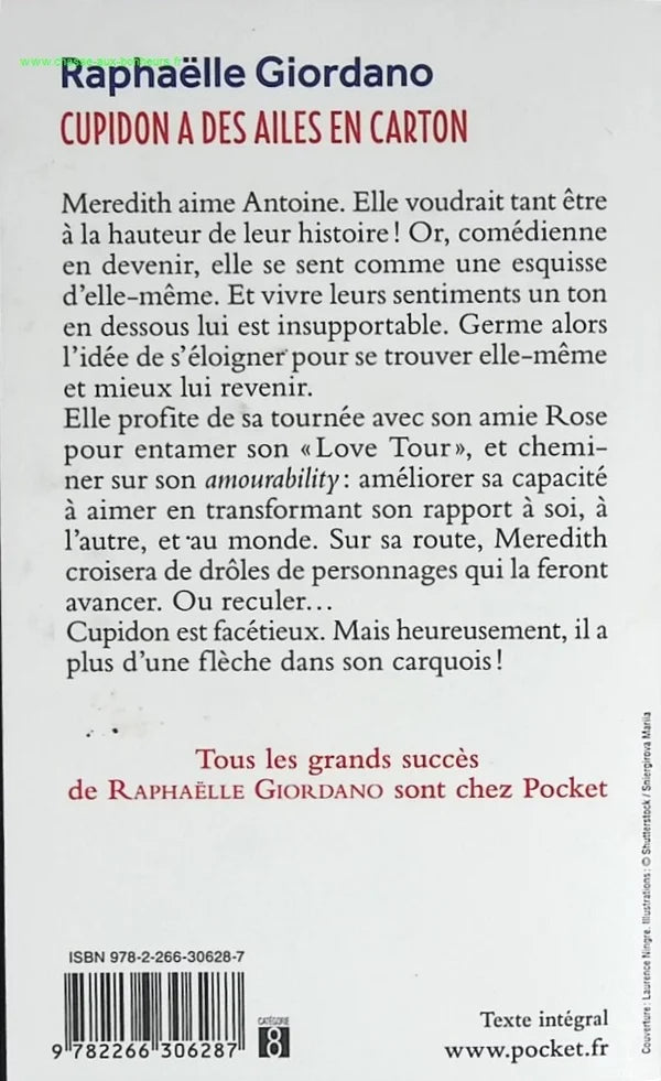Cupidon a des ailes en carton - Raphaëlle Giordano - livre