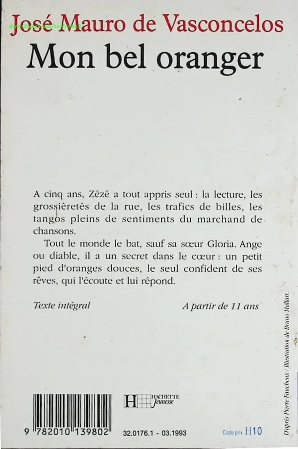 My beautiful orange tree - José Mauro de Vasconcelos - book