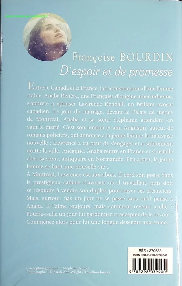 D'espoir et de promesse - Françoise Bourdin - Livre