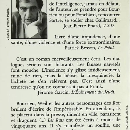 Les Rats - Bernard Frank - livre