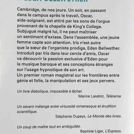 The Eden Bellwether Complex - Benjamin Wood - book