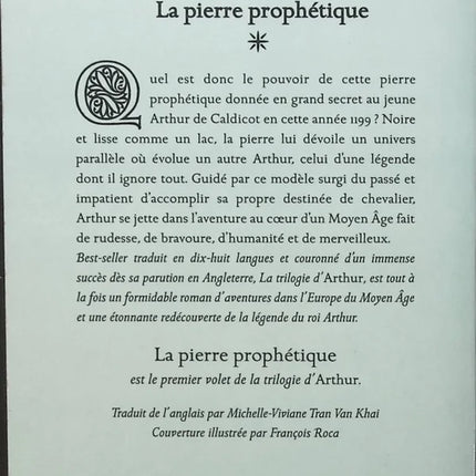 Arthur, tome 1 - La Pierre prophétique - Kevin Crossley-Holland - livre