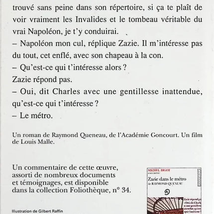 Zazie dans le métro - Raymond Queneau - Livre