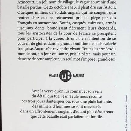 Agincourt im Regen - Jean Teulé - Buch