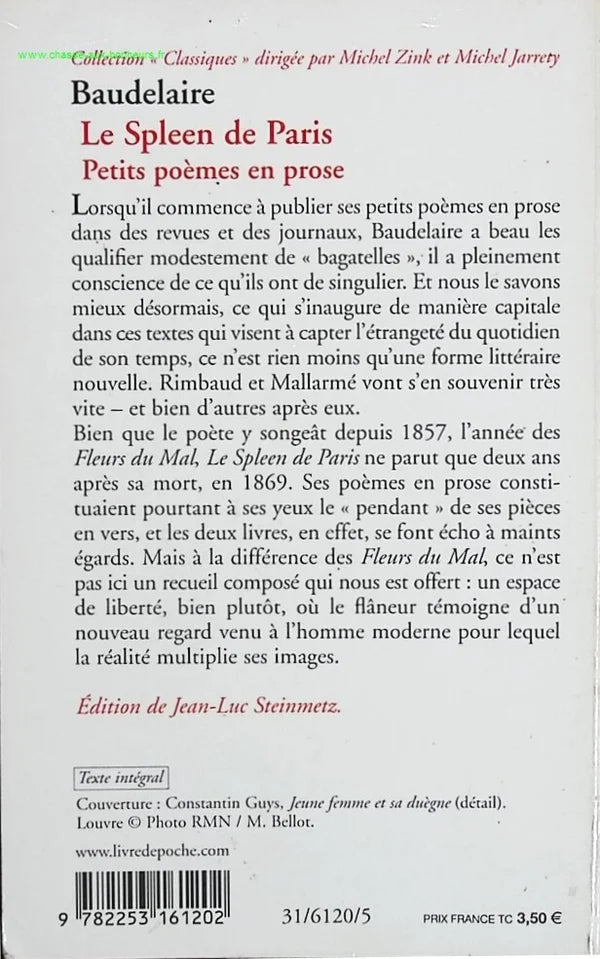 The Spleen of Paris - Short Poems in Prose - Charles Baudelaire - book