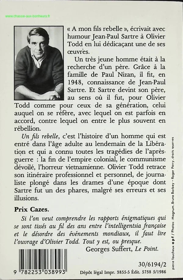 A Rebellious Son - Olivier Todd - book