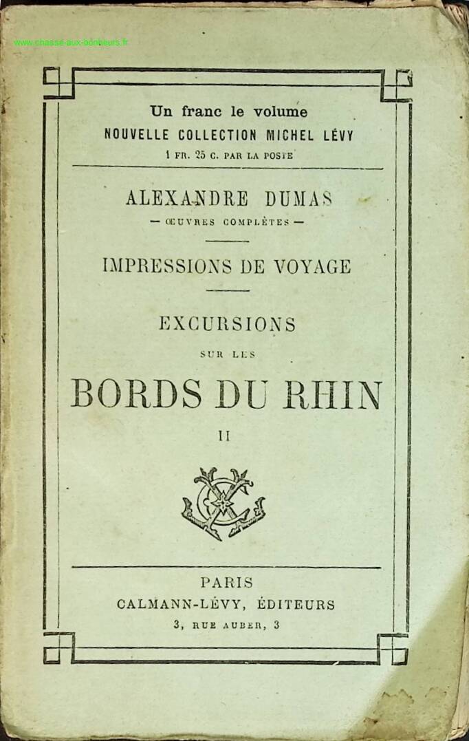 Excursions on the Banks of the Rhine Volume 2 - Alexandre Dumas - book