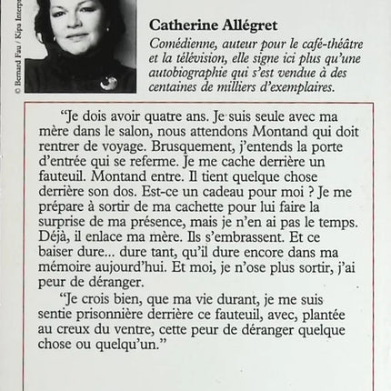Les Souvenirs Et Les Regrets Aussi - Catherine Allégret - livre