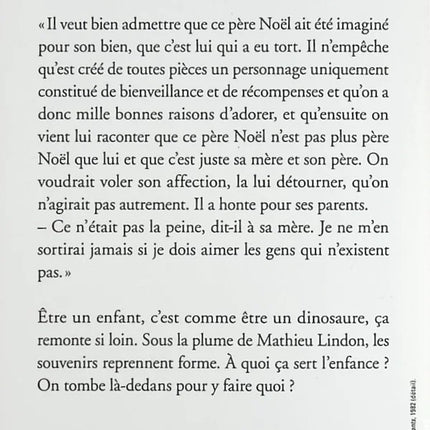En enfance - Mathieu Lindon - livre