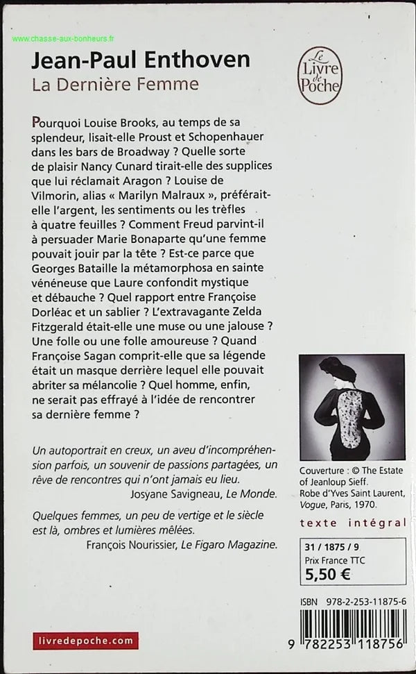 The Last Woman - Jean-Paul Enthoven - book