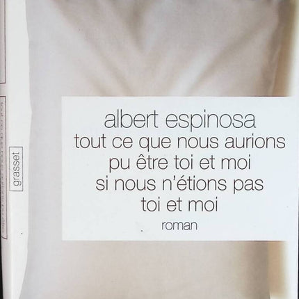 Tout ce que nous aurions pu être, toi et moi, si nous n'avions pas été toi et moi - Albert Espinosa - livre
