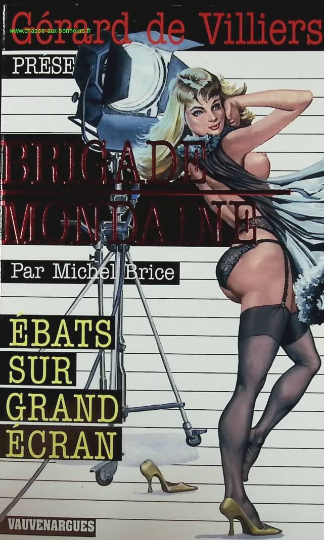 Ebats sur grand écran - N° 291 - Brigade Mondaine - Gérard De Villiers - Michel Brice - livre