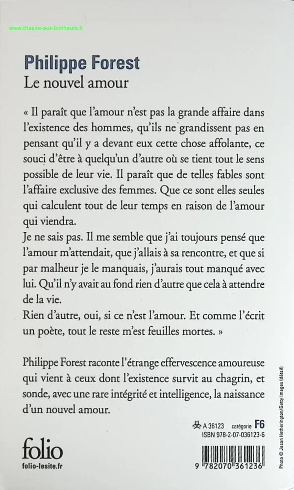 New Love - Philippe Forest - book