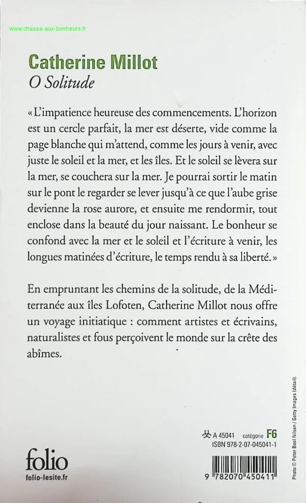 O Solitude - Catherine Millot - book