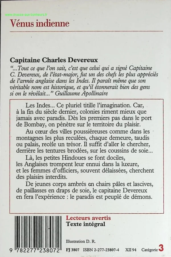 Indian Venus - Charles Devereux - book