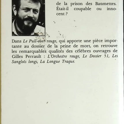 Le Pull-over rouge - Gilles Perrault - livre
