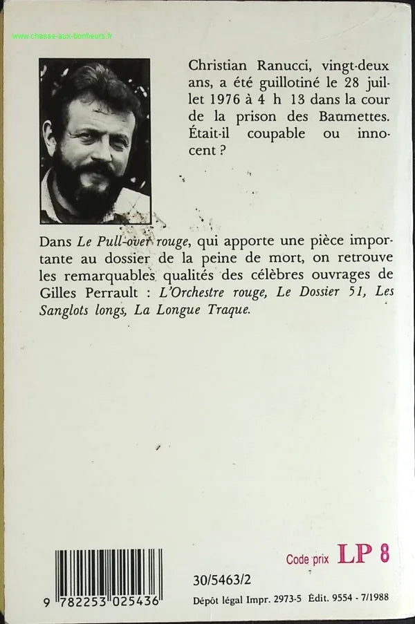 The Red Sweater - Gilles Perrault - book