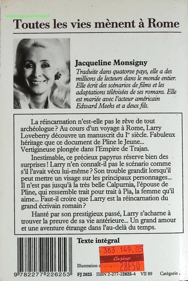 All Lives Lead to Rome - Jacqueline Monsigny - book