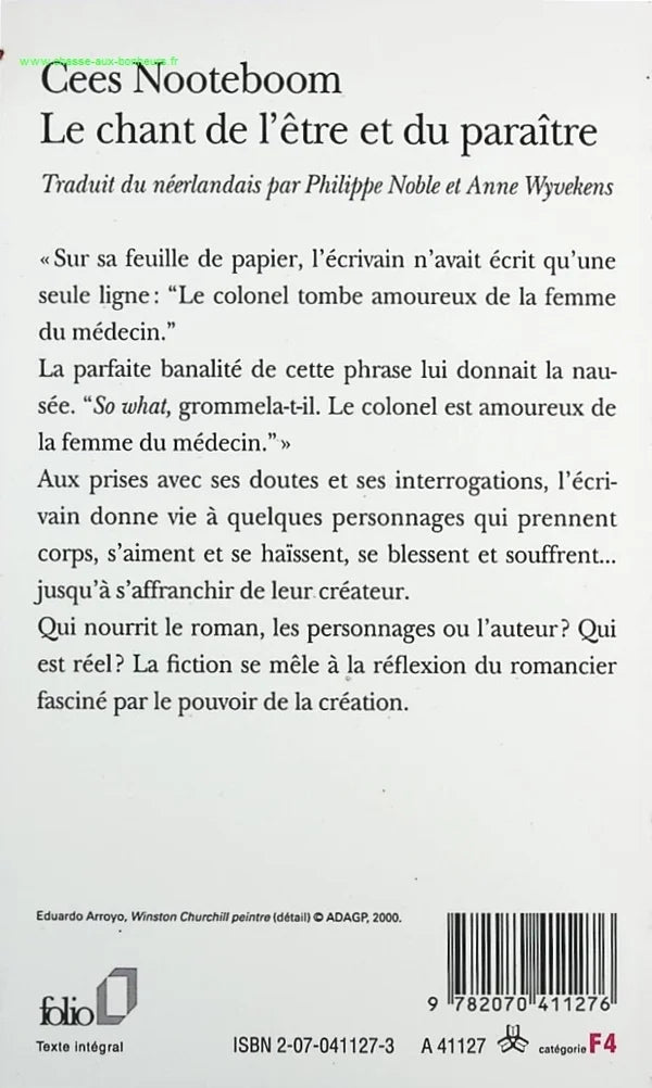 The Song of Being and Appearing - Cees Nooteboom - book