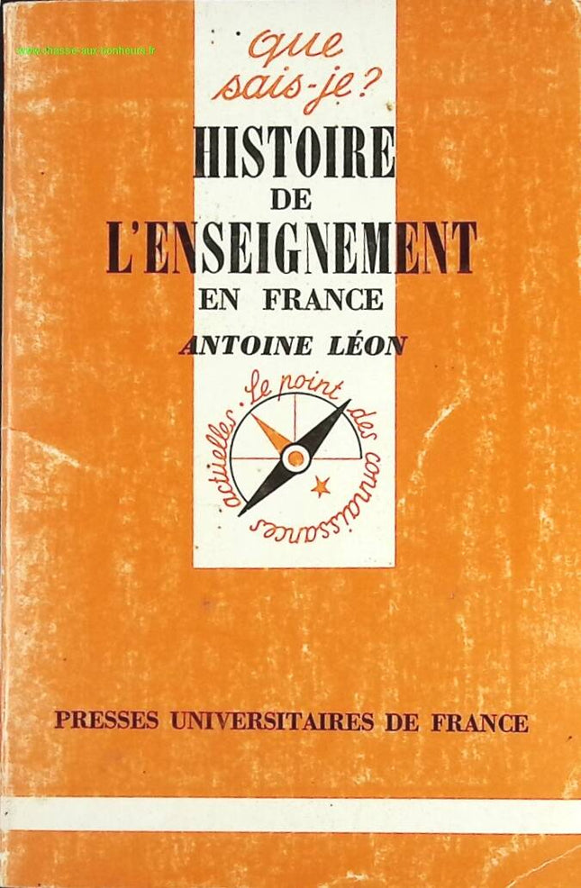 Histoire De L'enseignement En France - Antoine Léon - livre