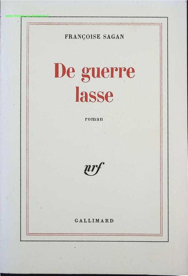 Weary of War - Françoise Sagan - Book