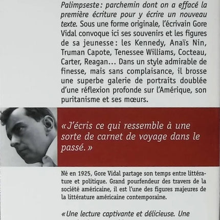 Palimpsest. Memoirs - Gore Vidal - book