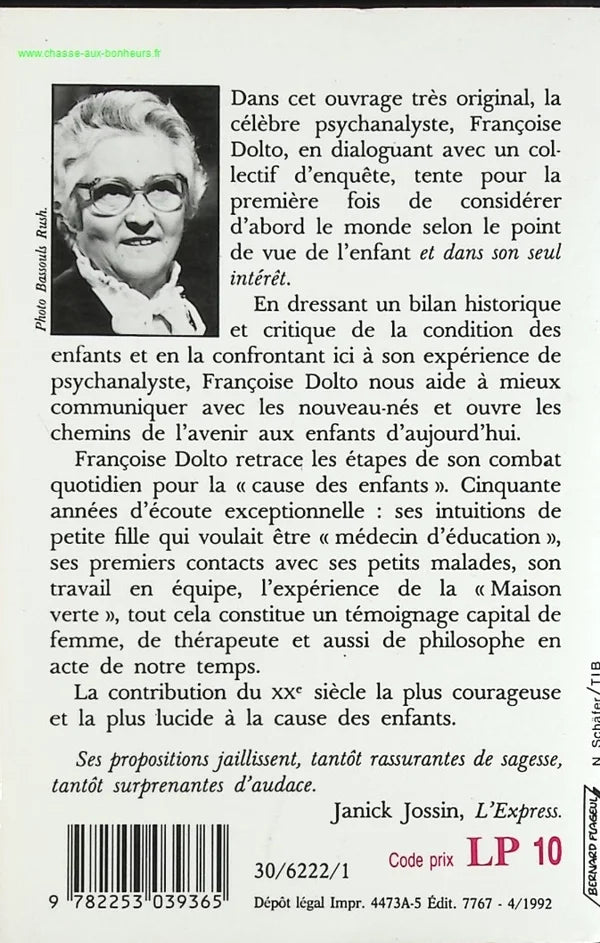 The Cause of Children - Françoise Dolto - book