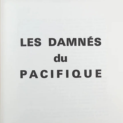 Les damnés du pacifique - Daufelt - Livre