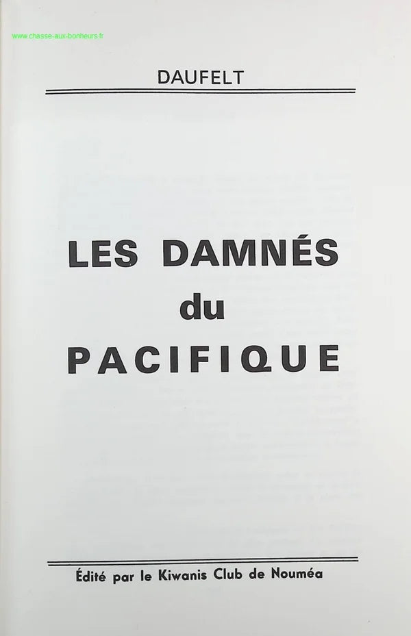 The Damned of the Pacific - Daufelt - Book