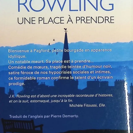 Une place à prendre – J.K. Rowling roman contemporain drame social politique secrets de village occasion - livre