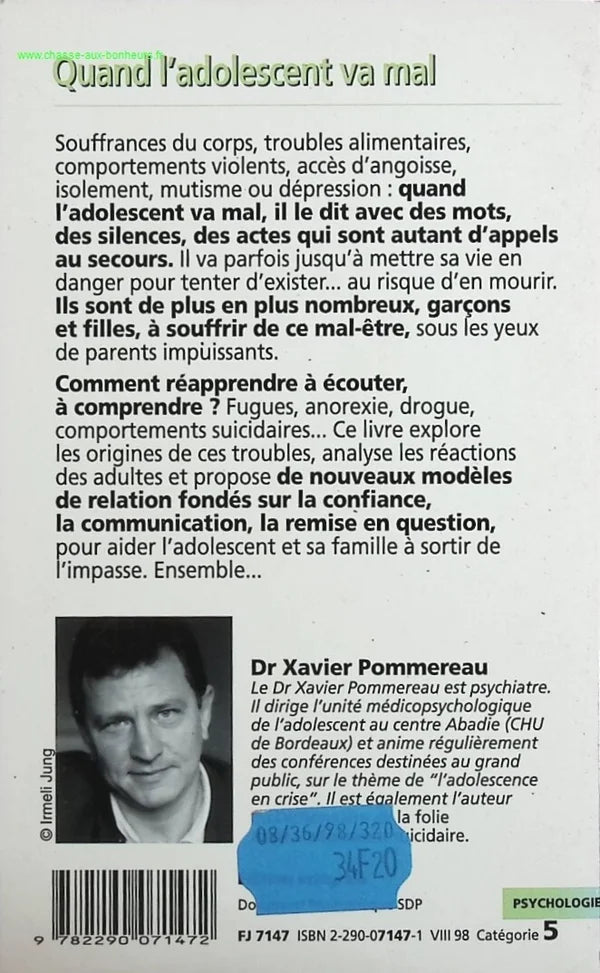 When the teenager is unwell... Listen to him, understand him, love him - Xavier Pommereau - book
