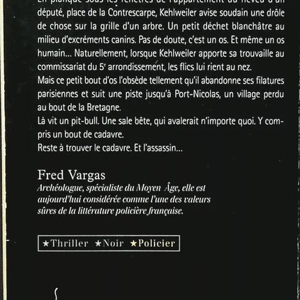 Roman policier français occasion – Un peu plus loin sur la droite – Fred Vargas – enquête du commissaire Adamsberg - livre