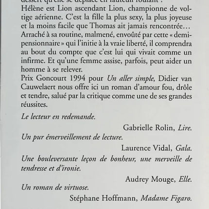 The Half-boarder - Didier van Cauwelaert - book