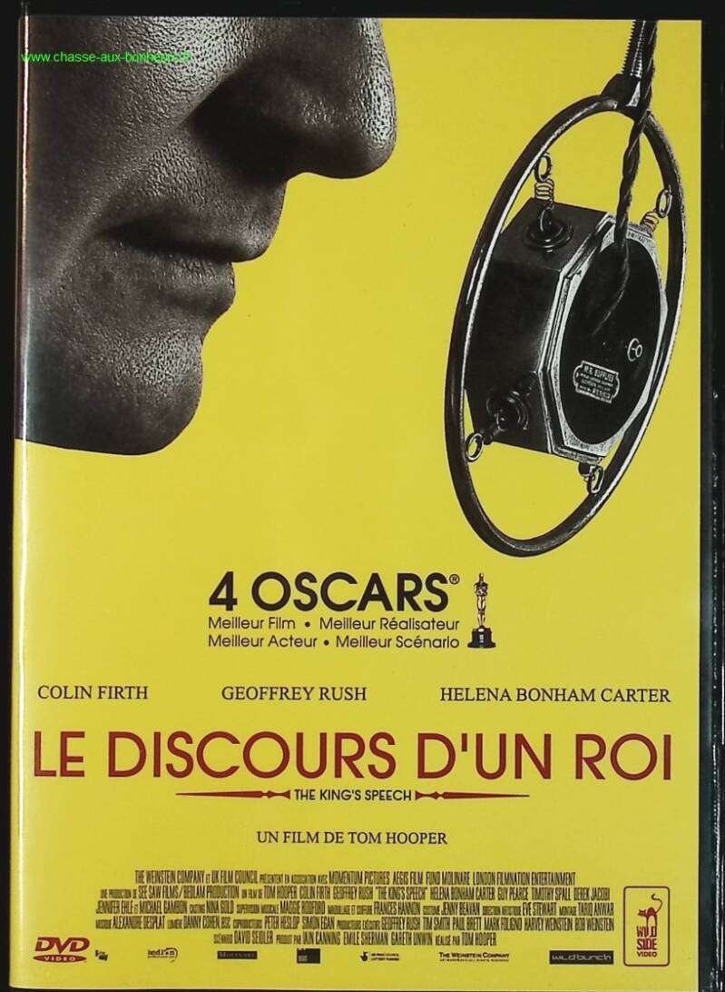 Le Discours d'un Roi - Colin Firth - Helena Bonham Carter DVD historique