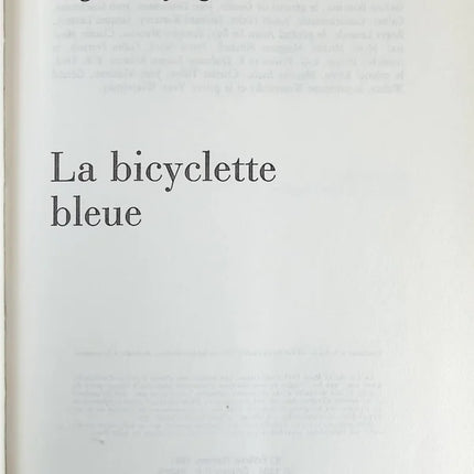 La Bicyclette bleue - Régine Deforges - Livre