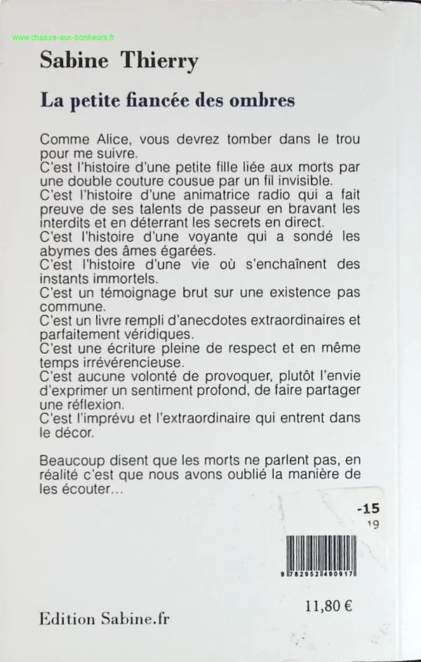 The Little Girl of Shadows - Sabine Thierry - book